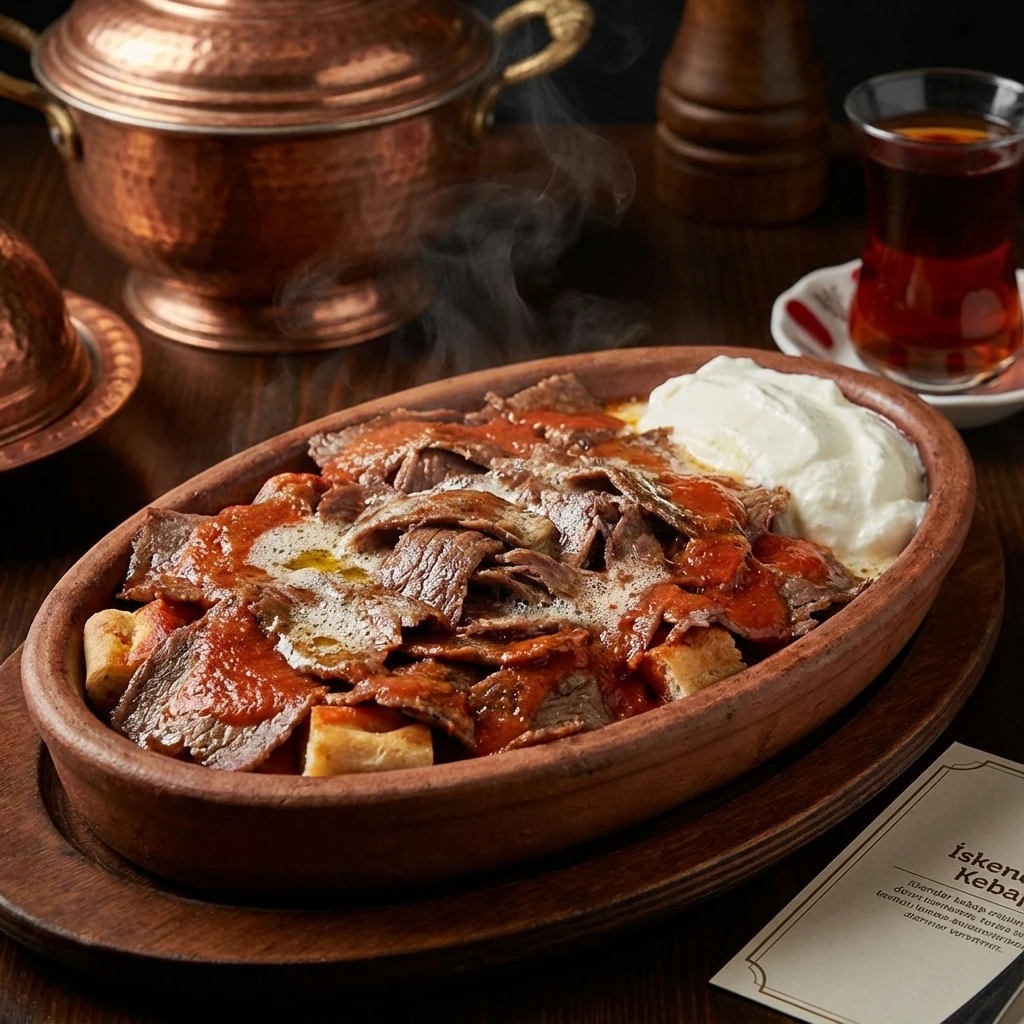 İskender Kebap menü ürünü